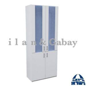 ארון משרדי מעוצב בצבע לבן 